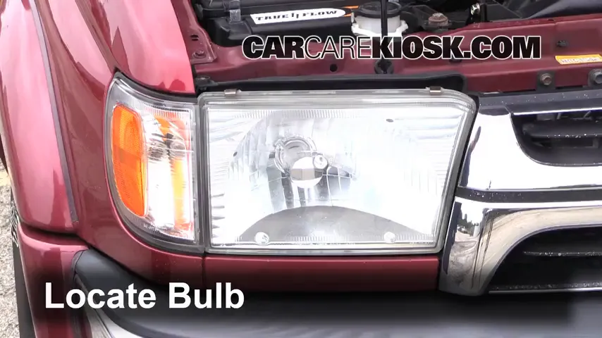 2002 Toyota 4Runner SR5 3.4L V6 Lights Highbeam (replace bulb)